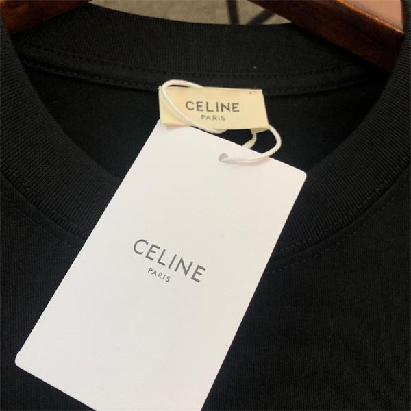 高品質CELINE セリーヌｔシャツコピー2026春夏定番アイテムシンプルデザインユニセックス