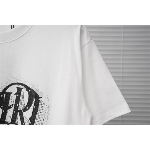 フロントレタリング ヴィンテージ感 ロックテイスト AMIRI アミリ コピー 半袖Tシャツ デザイン性