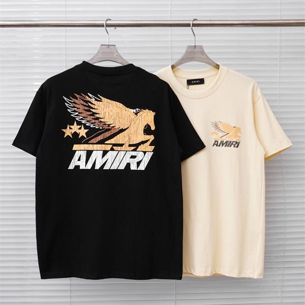 イーグルグラフィック ロゴプリント クルーネック アメリカンテイスト AMIRI アミリ コピー 半袖Tシャツ ストリートウェア