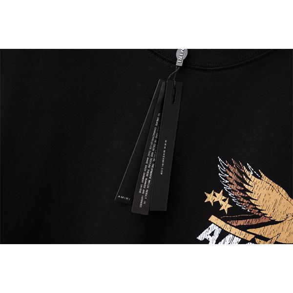 イーグルグラフィック ロゴプリント クルーネック アメリカンテイスト AMIRI アミリ コピー 半袖Tシャツ ストリートウェア