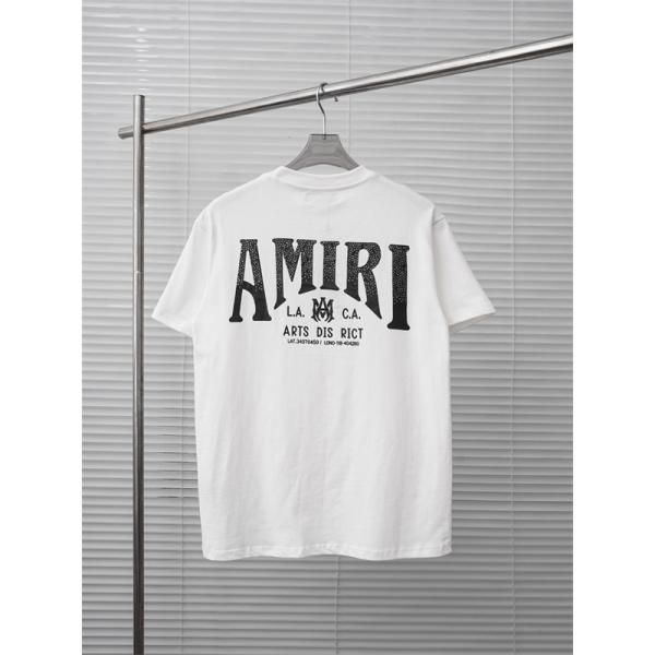 フロントグラフィック ブランドロゴ コットンウェア AMIRI アミリ コピー 半袖Tシャツ グランジスタイル