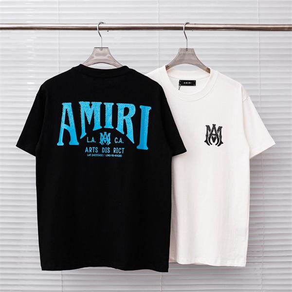 フロントグラフィック ブランドロゴ コットンウェア AMIRI アミリ コピー 半袖Tシャツ グランジスタイル