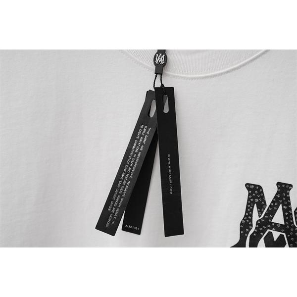 フロントグラフィック ブランドロゴ コットンウェア AMIRI アミリ コピー 半袖Tシャツ グランジスタイル