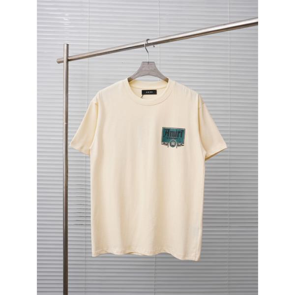 ブランドロゴ アートプリント クルーネック カジュアルモード AMIRI アミリ コピー 半袖Tシャツ デザインアイテム