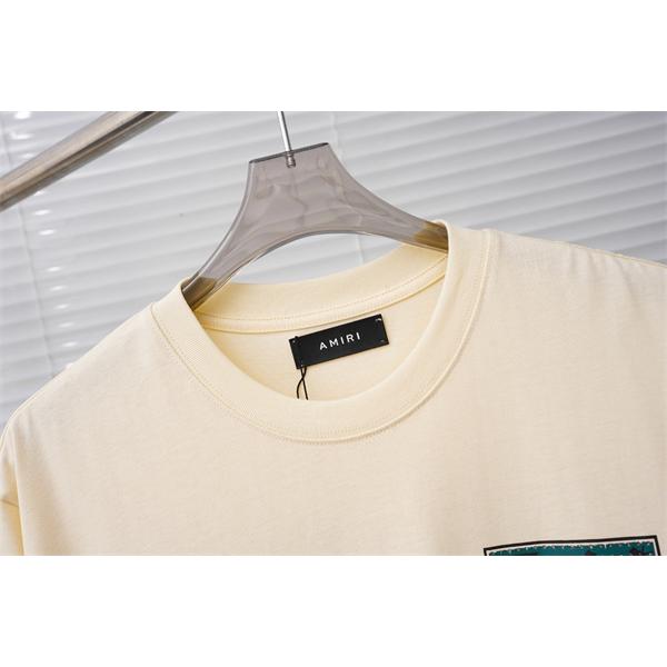 ブランドロゴ アートプリント クルーネック カジュアルモード AMIRI アミリ コピー 半袖Tシャツ デザインアイテム