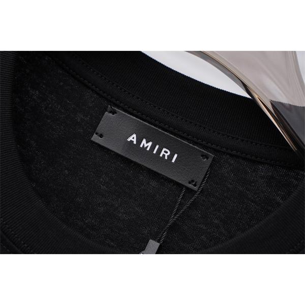 カレッジ風プリント 定番人気 ストリートカジュアル AMIRI アミリ コピー 半袖Tシャツ 旬顔デザイン
