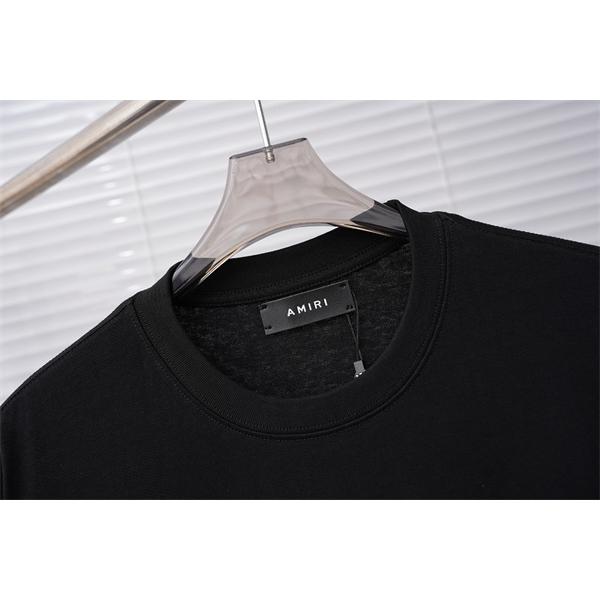 カレッジ風プリント 定番人気 ストリートカジュアル AMIRI アミリ コピー 半袖Tシャツ 旬顔デザイン