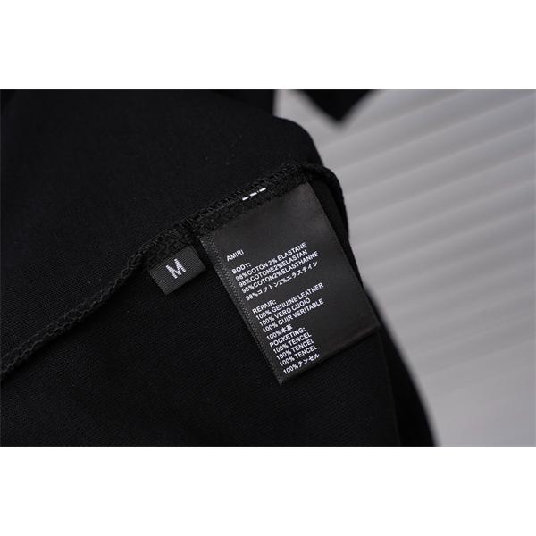 カレッジ風プリント 定番人気 ストリートカジュアル AMIRI アミリ コピー 半袖Tシャツ 旬顔デザイン