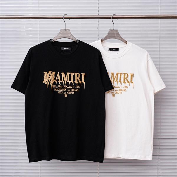 ヴィンテージロゴ オリジナル風プリント デイリーファッション AMIRI アミリ コピー 半袖Tシャツ 定番アイテム