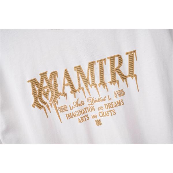 ヴィンテージロゴ オリジナル風プリント デイリーファッション AMIRI アミリ コピー 半袖Tシャツ 定番アイテム