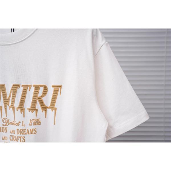 ヴィンテージロゴ オリジナル風プリント デイリーファッション AMIRI アミリ コピー 半袖Tシャツ 定番アイテム