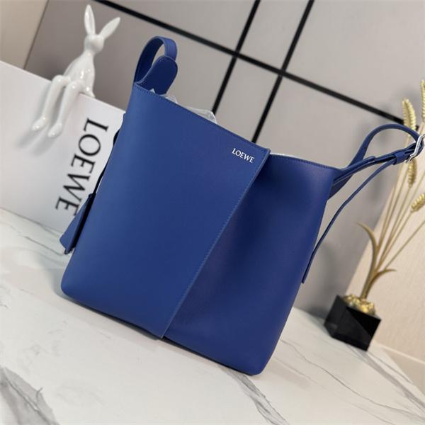 数量限定26SSトレンドBilbaoロエベショルダーバッグコピーLOEWE新作青い通勤バッグ