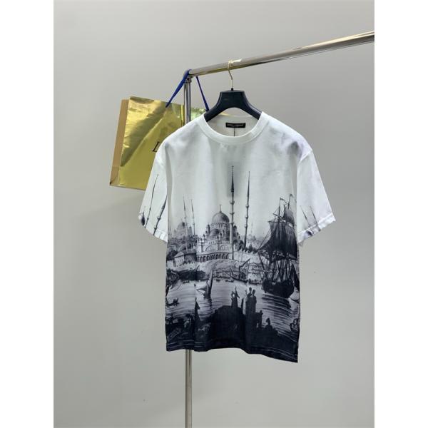 地中海アートプリント リゾートコーデ 夏映えコレクション DOLCE & GABBANA ドルチェ＆ガッバーナ コピー 上下セット売れ筋候補