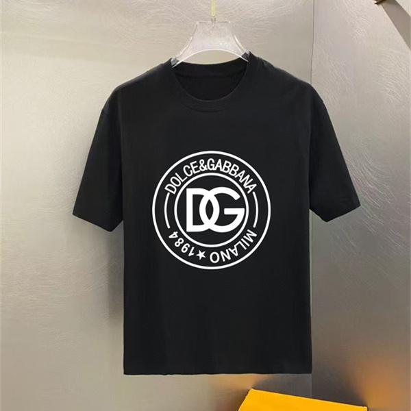 メダリオン風 ロゴアートデザイン シンプルコーデ 都会派スタイル DOLCE & GABBANA ドルチェ＆ガッバーナ コピー 半袖Tシャツ 注目ライン