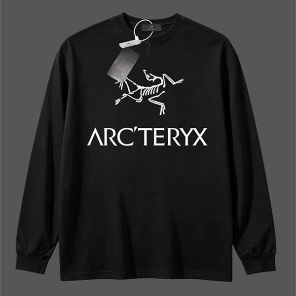 フロントロゴ グラフィックプリント オーバーシルエット ARC'TERYX アークテリクス コピー 長袖Tシャツ ストリートミックス
