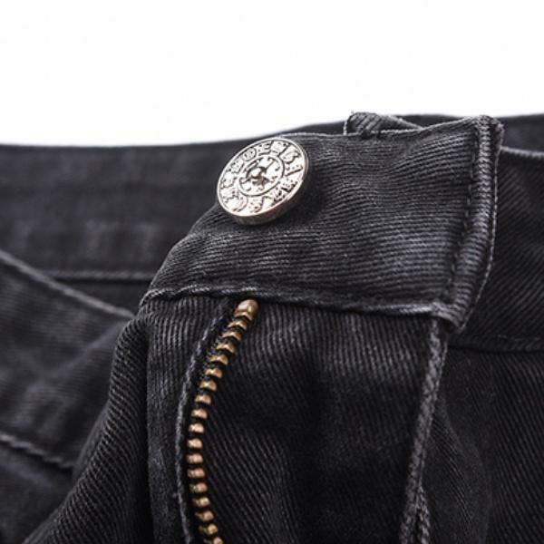 クロスパッチとクラッシュ加工が映える定番人気デニムショートパンツ Chrome Hearts ウォッシュ仕上げ クロムハーツ