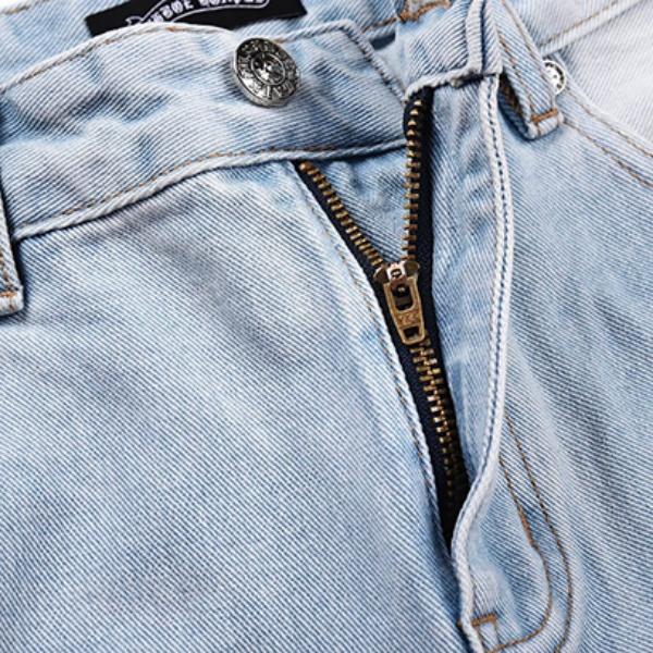 クロスパッチとクラッシュ加工が映える定番人気デニムショートパンツ Chrome Hearts ウォッシュ仕上げ クロムハーツ