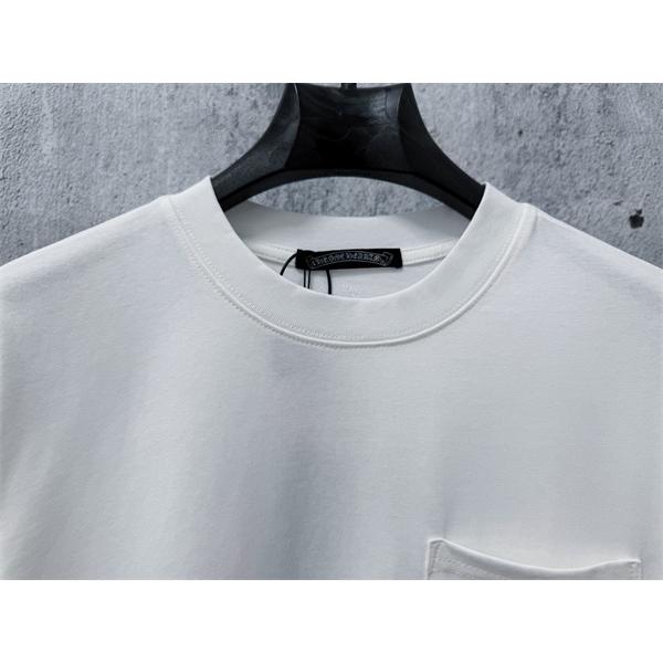 サークルモチーフ 袖ロゴディテール ベーシックライン CHROME HEARTS クロムハーツ コピー 半袖Tシャツ 高評価