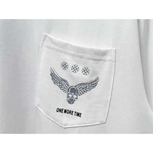 ウィングデザイン アイコンプリント クルーネック CHROME HEARTS クロムハーツ コピー 半袖Tシャツ 売れ筋モデル