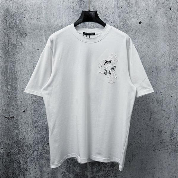 クロスグラフィック ワンポイントデザイン 着回し力 CHROME HEARTS クロムハーツ コピー 半袖Tシャツ トレンド感