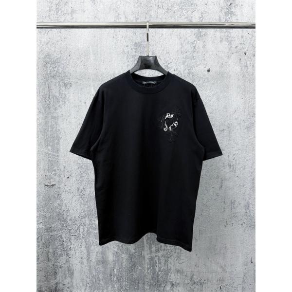 クロスグラフィック ワンポイントデザイン 着回し力 CHROME HEARTS クロムハーツ コピー 半袖Tシャツ トレンド感