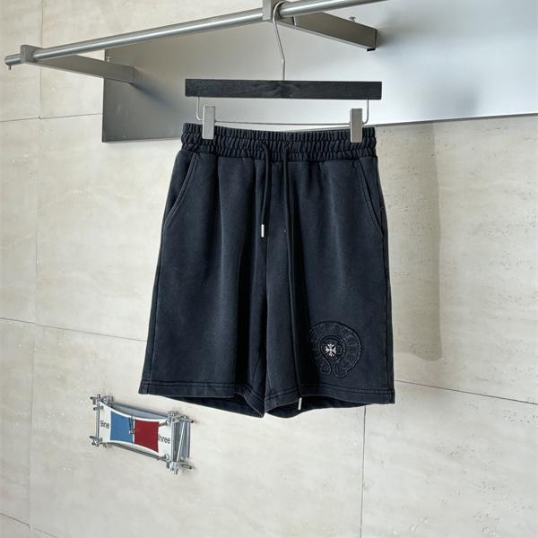 クロスモチーフ 刺繍デザイン イージー仕様 コーデ映え CHROME HEARTS クロムハーツ コピー ハーフパンツ 2026新作