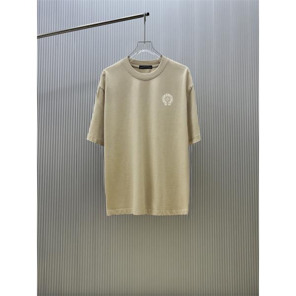 サークルモチーフ ワンポイントデザイン 日常コーデ CHROME HEARTS クロムハーツ コピー 半袖Tシャツ おすすめアイテム