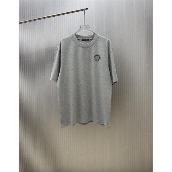 サークルモチーフ ワンポイントデザイン 日常コーデ CHROME HEARTS クロムハーツ コピー 半袖Tシャツ おすすめアイテム