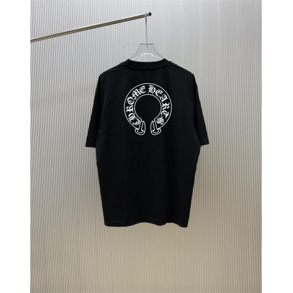 サークルモチーフ ワンポイントデザイン 日常コーデ CHROME HEARTS クロムハーツ コピー 半袖Tシャツ おすすめアイテム