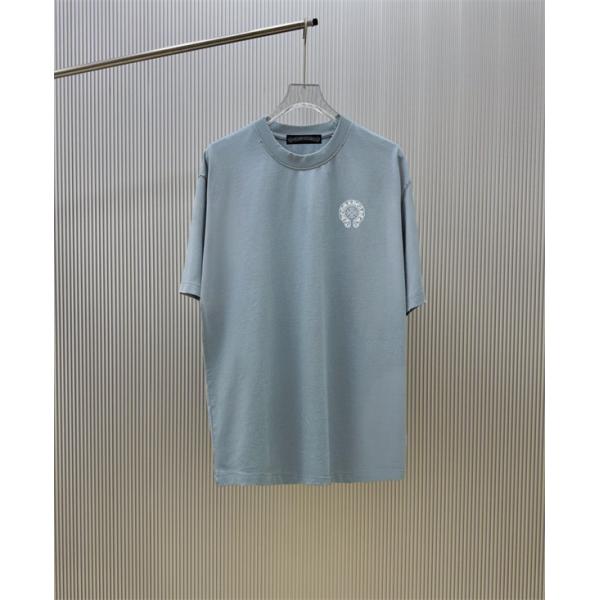 サークルモチーフ ワンポイントデザイン 日常コーデ CHROME HEARTS クロムハーツ コピー 半袖Tシャツ おすすめアイテム