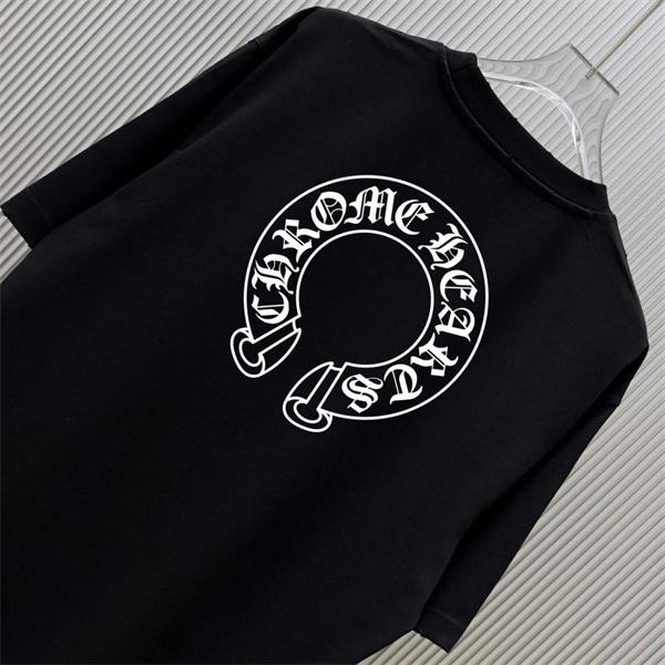 サークルモチーフ ワンポイントデザイン 日常コーデ CHROME HEARTS クロムハーツ コピー 半袖Tシャツ おすすめアイテム