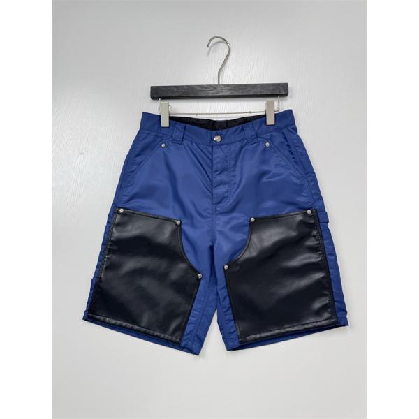 レザー切替 ポケットデザイン クロスモチーフ CHROME HEARTS クロムハーツ コピー ハーフパンツ 高級感スタイル