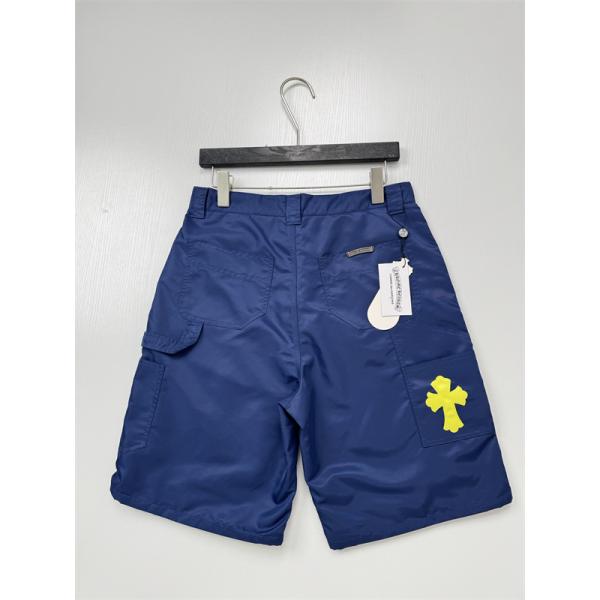 レザー切替 ポケットデザイン クロスモチーフ CHROME HEARTS クロムハーツ コピー ハーフパンツ 高級感スタイル