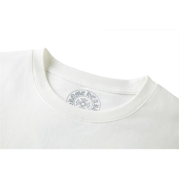 アイコンロゴ 胸元デザイン ベーシックウェア 着回し自在 CHROME HEARTS クロムハーツ コピー 半袖Tシャツ トレンド感