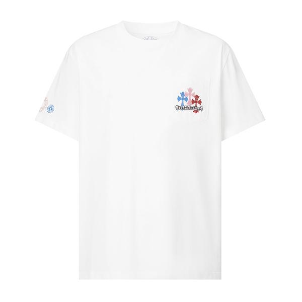アイコンロゴ 胸元デザイン ベーシックウェア 着回し自在 CHROME HEARTS クロムハーツ コピー 半袖Tシャツ トレンド感