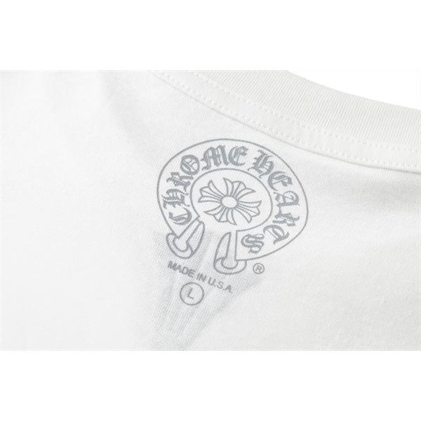 アイコンロゴ 胸元デザイン ベーシックウェア 着回し自在 CHROME HEARTS クロムハーツ コピー 半袖Tシャツ トレンド感