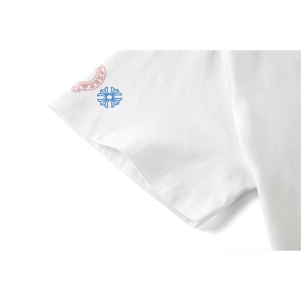 アイコンロゴ 胸元デザイン ベーシックウェア 着回し自在 CHROME HEARTS クロムハーツ コピー 半袖Tシャツ トレンド感