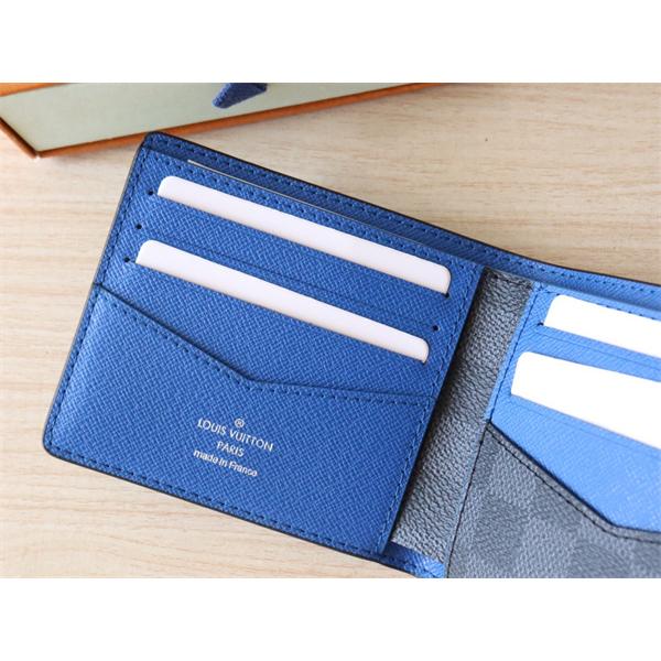 プレゼント最適☆LOUIS VUITTONルイヴィトン二つ折り財布コピーDamier Graphite Slender Wallet【N00091】