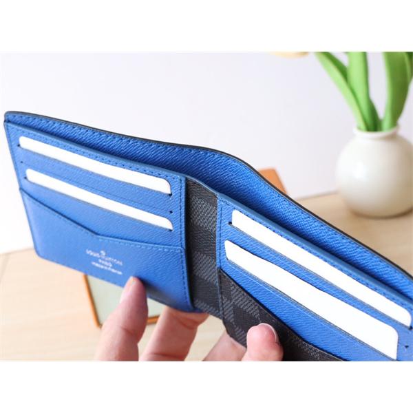 プレゼント最適☆LOUIS VUITTONルイヴィトン二つ折り財布コピーDamier Graphite Slender Wallet【N00091】