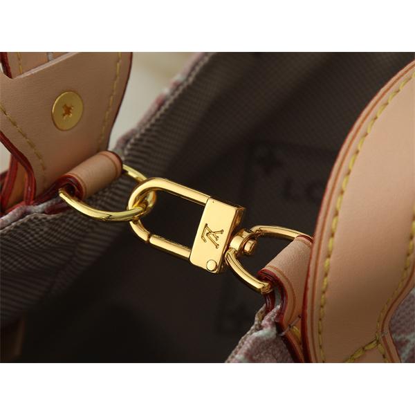 モノグラム柄 ピンクカラー ポーチ付き 収納力のある設計 華やかスタイル LOUIS VUITTON ルイヴィトン コピー トートバッグ