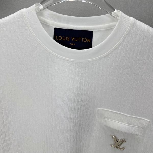 2026新作 胸ポケット金具 ルイ・ヴィトン 上品な抜け感 Louis Vuitton 長袖Tシャツ
