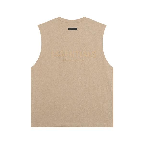 ミニマルデザイン ワイドフォルム ESSENTIALS エッセンシャルズ コピー ノースリーブTシャツ カジュアルコーデ 存在感