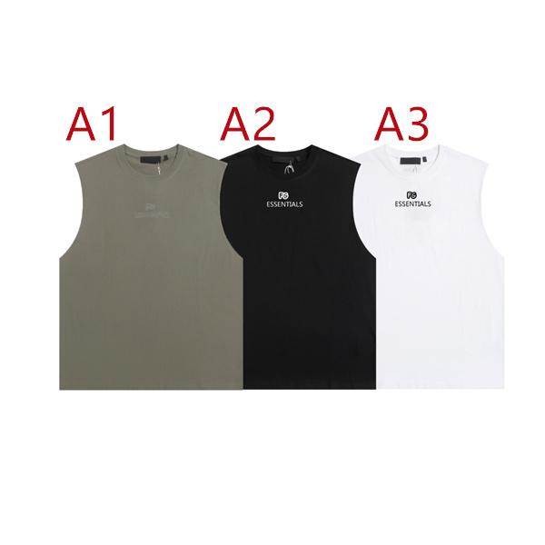 シンプルシルエット ミニマルフォルム ESSENTIALS エッセンシャルズ コピー ノースリーブTシャツ カジュアルコーデ 旬顔アイテム