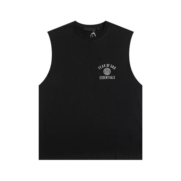 ロゴアクセント シンプルシルエット ESSENTIALS エッセンシャルズ コピー ノースリーブTシャツ カジュアルスタイル おしゃれコーデ