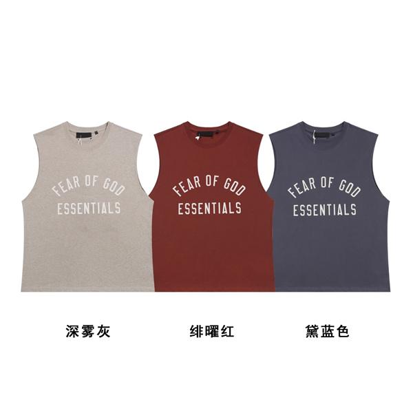 ロゴグラフィック シンプルフォルム ESSENTIALS エッセンシャルズ コピー ノースリーブTシャツ カジュアルスタイル 着回し自在