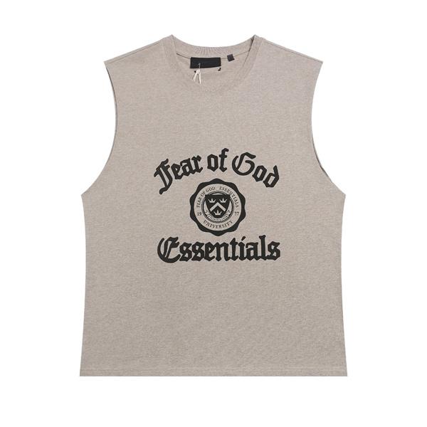 フロントプリント ミニマルフォルム ESSENTIALS エッセンシャルズ コピー ノースリーブTシャツ メンズスタイル 限定デザイン