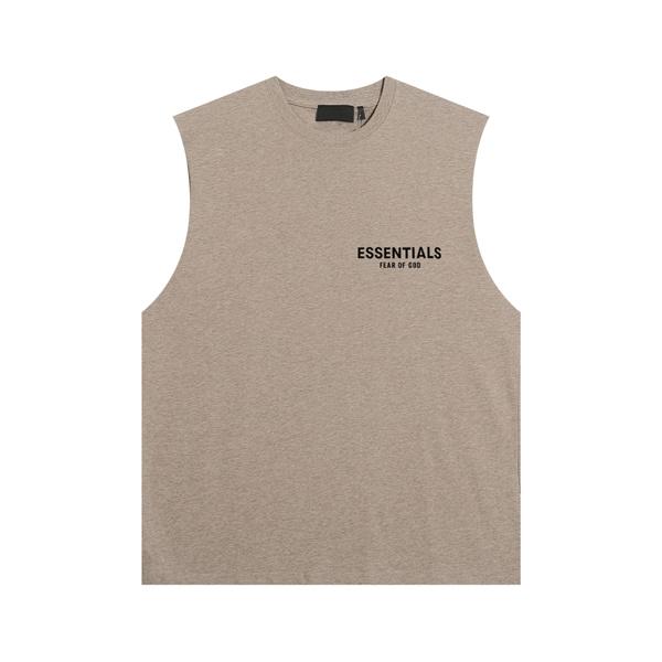 フロントロゴプリント ベーシックシルエット ESSENTIALS エッセンシャルズ コピー ノースリーブTシャツ ユニセックス ストリートファッション