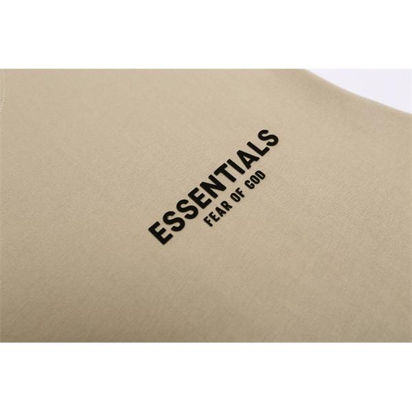フロントロゴプリント ベーシックシルエット ESSENTIALS エッセンシャルズ コピー ノースリーブTシャツ ユニセックス ストリートファッション