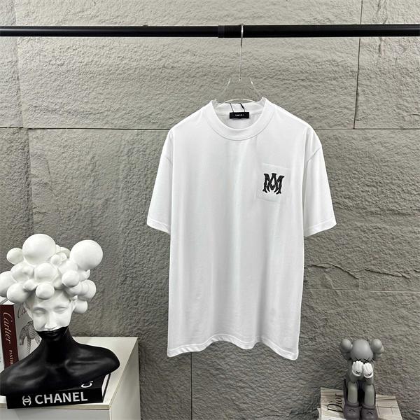 胸元グラフィック シンプルフォルム AMIRI アミリ コピー 半袖Tシャツ ストリートウェア 大人カジュアル 人気アイテム