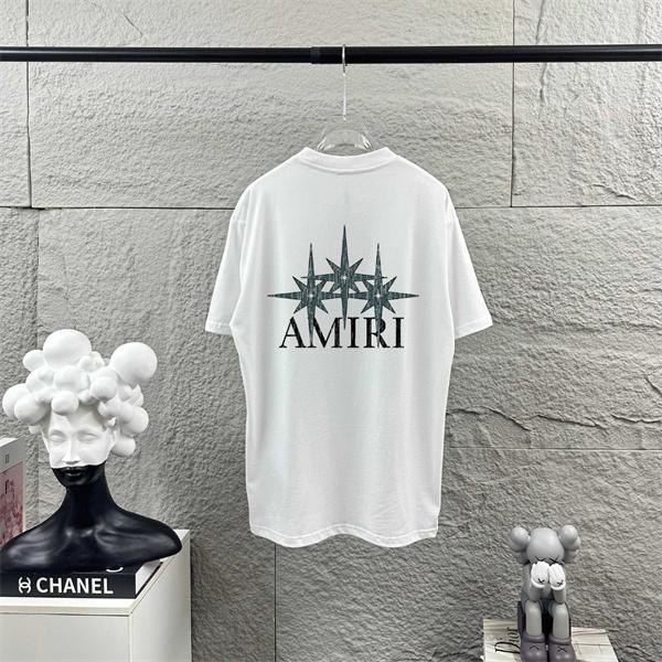 スタープリント ロックテイスト AMIRI アミリ コピー 半袖Tシャツ カジュアルウェア 存在感あるデザイン ブランド感